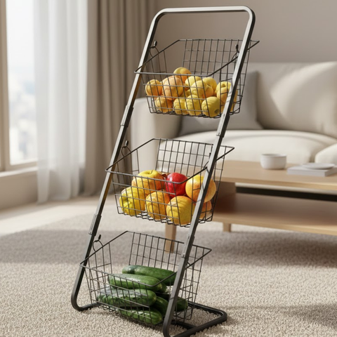 Detachable 3 tier fruit and veggies basket
