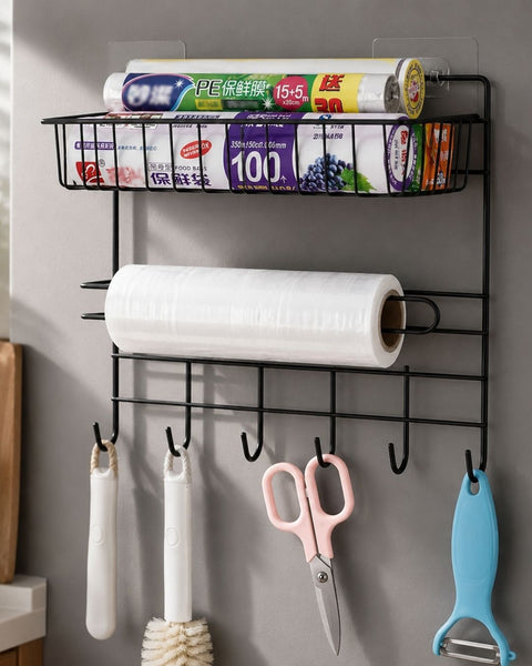 Wall Mounted Organizer With Paper Towel