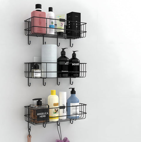 3 pc Wall Basket With Stickers