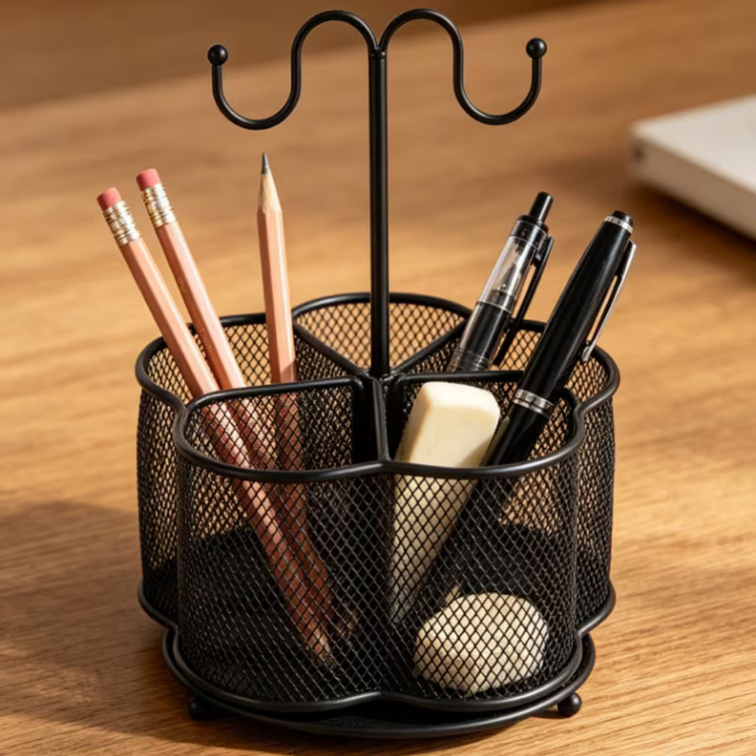 360 ° Rotatable Mesh Cutlery/ Pen Holder