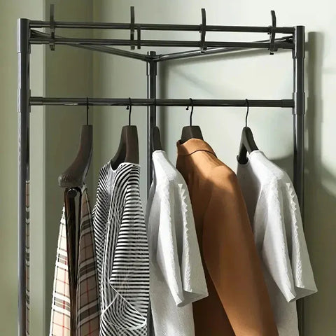 Heavy Duty Clothes Hanging Rack Multi Tier Storage Rack