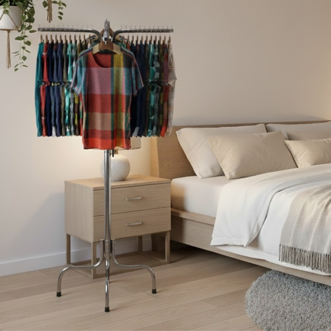 4 Arms Clothes Hanging Stand