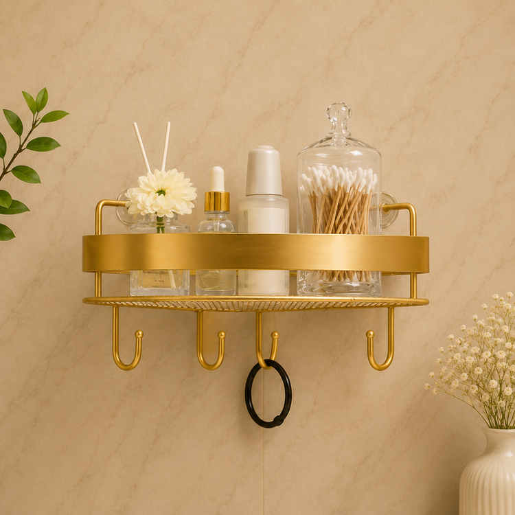 Bathroom Corner Set | Luxury Golden Bathroom Corner