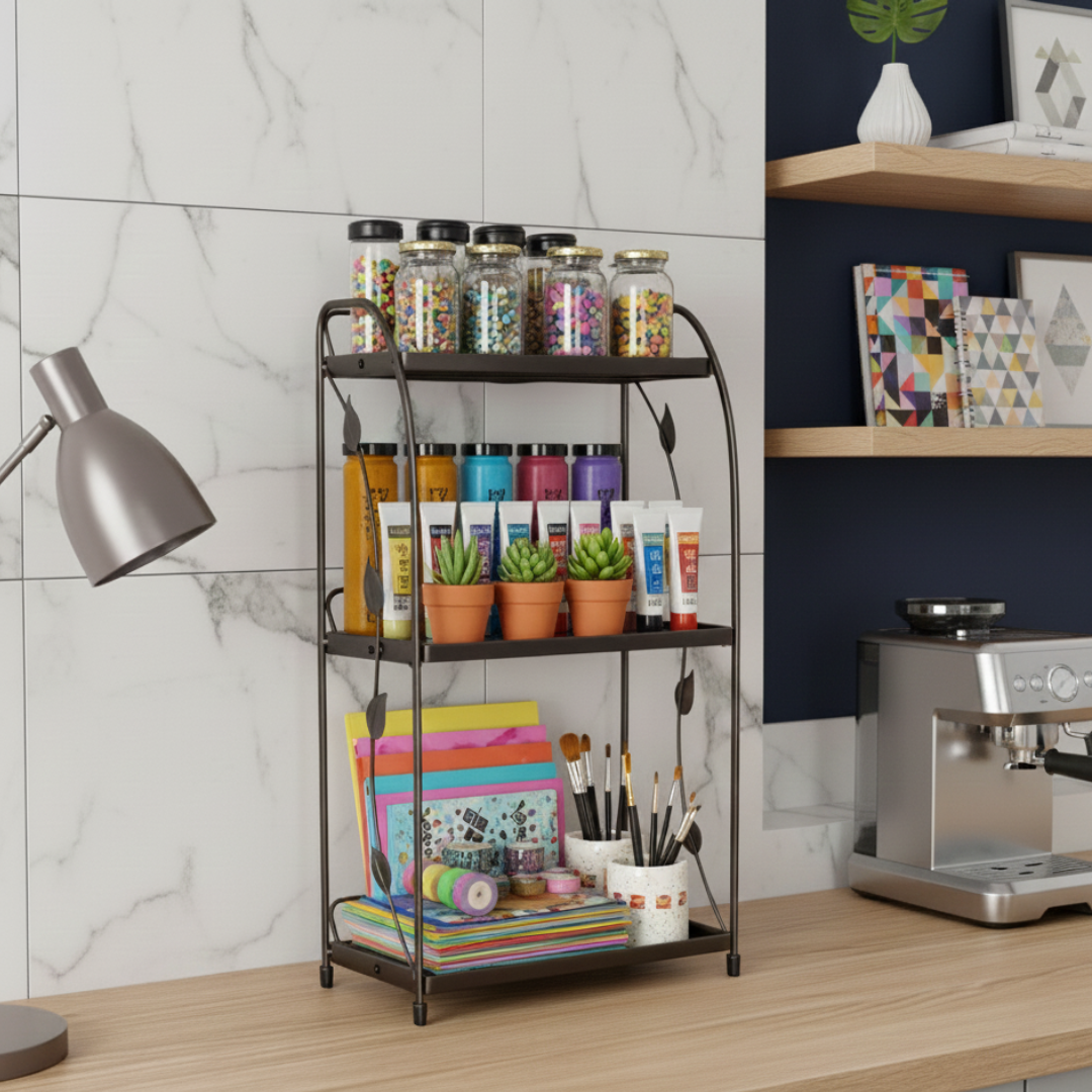 Luxury Premium Quality Foldable 3-Tier Multipurpose Rack