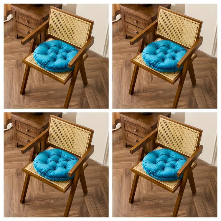 2 Pc Velvet Floor Cushions