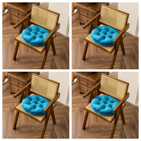 2 Pc Velvet Floor Cushions