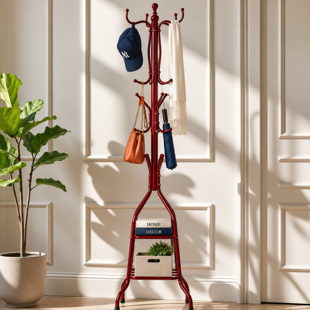 Clothes hanging stand/ Coat Hanging Stand - 64 Inches Height.