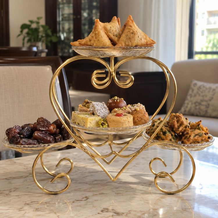 Dish Serving Rack