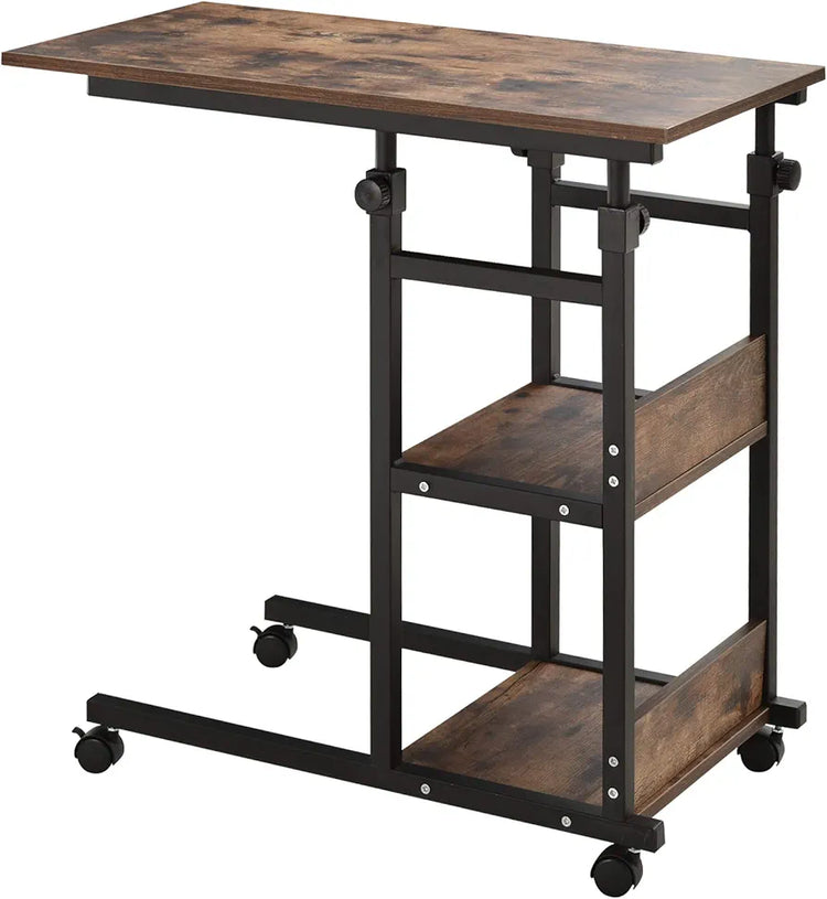 Height adjustable laptop table