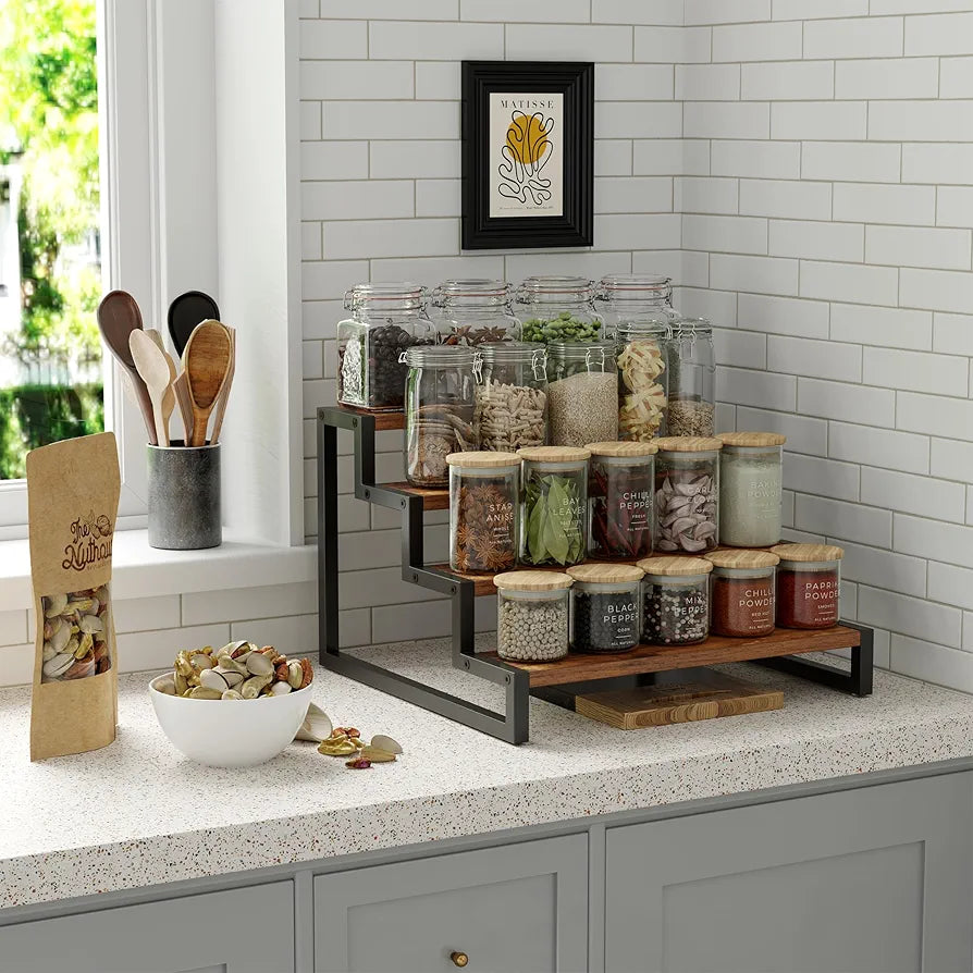 3 & 4 Layer Wooden Shelf Rack