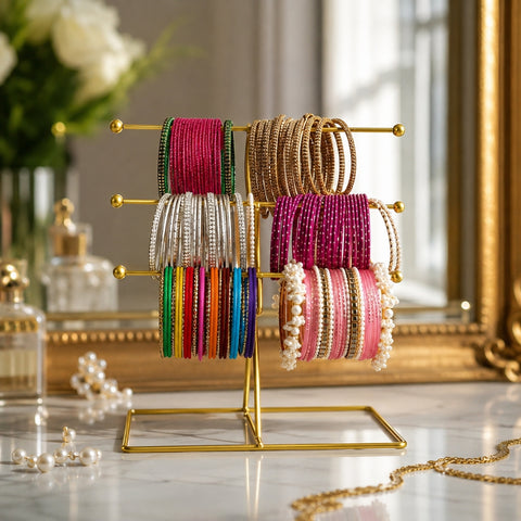 Metal Bangle & Jewelry Organizer Stand