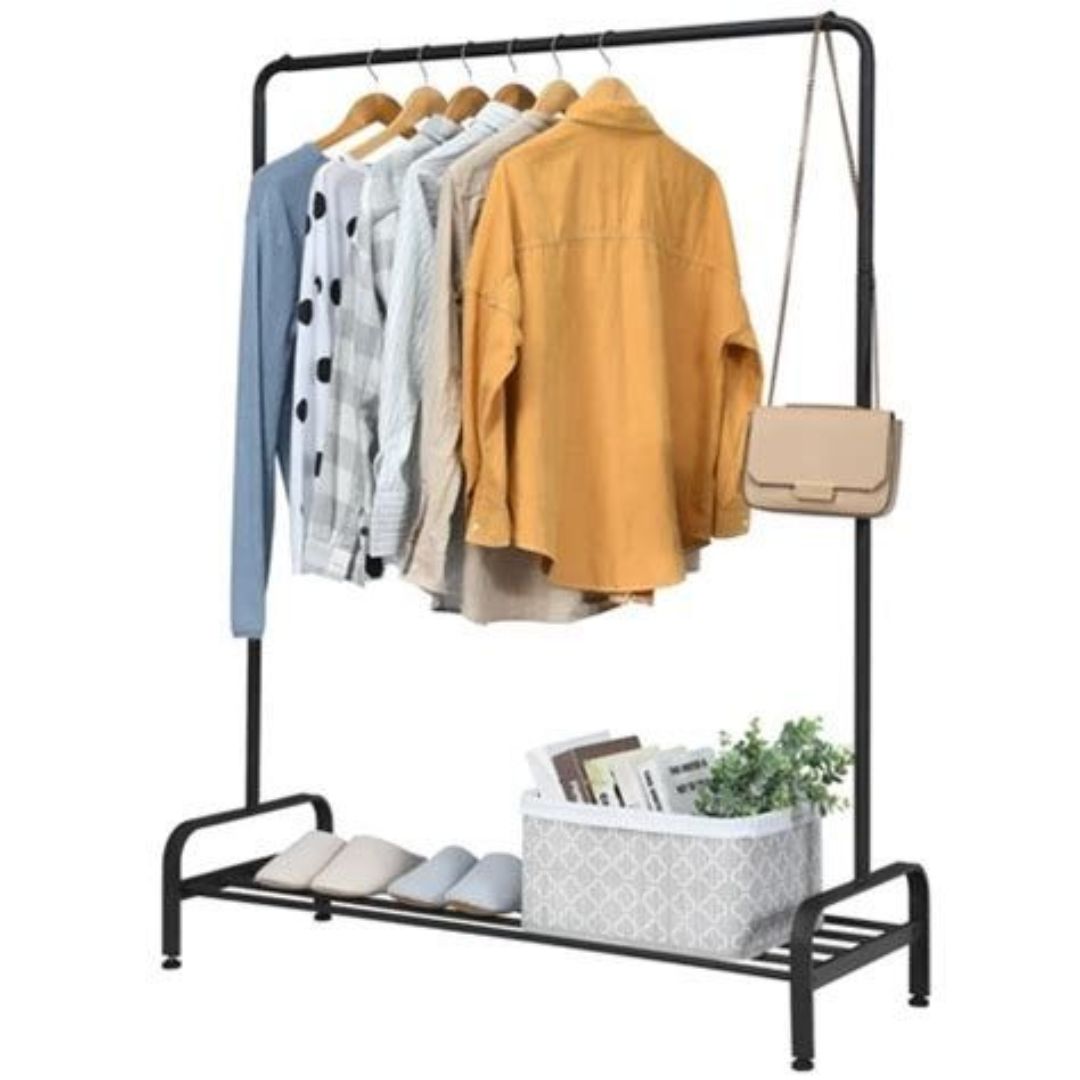 Multi-purpose Clothes  Oganizer  stand with Single Shoe Rack