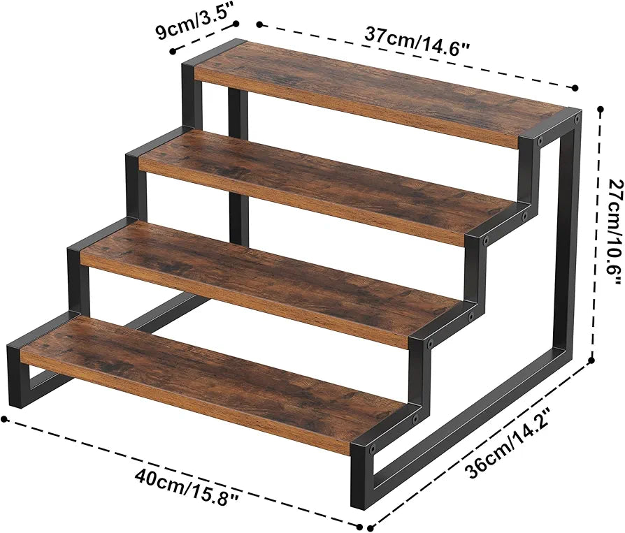 3 & 4 Layer Wooden Shelf Rack