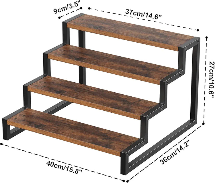 3 & 4 Layer Wooden Shelf Rack