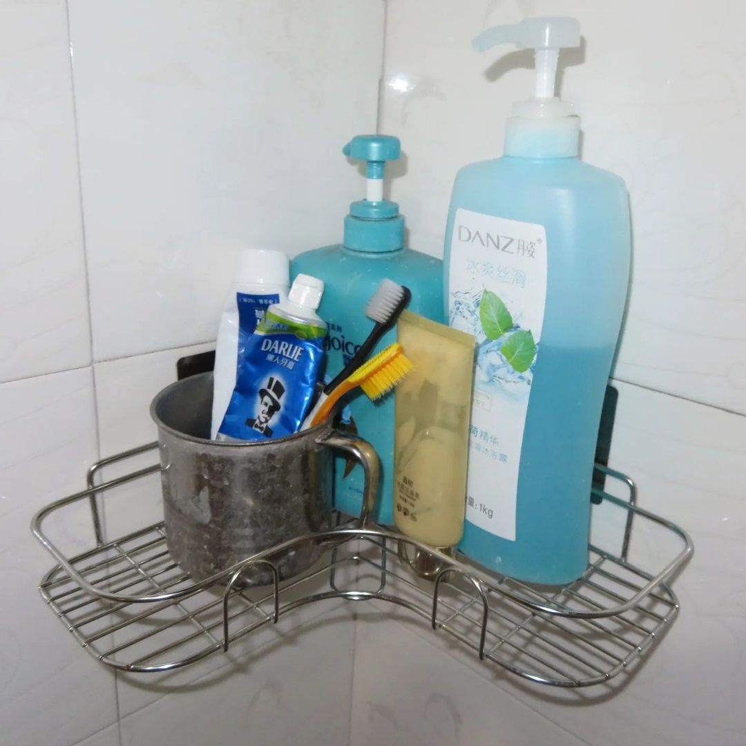 2 Pc Corner Shelf ( With Stickers)