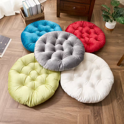 2 Pc Velvet Floor Cushions