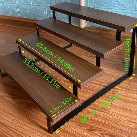 3 & 4 Layer Wooden Shelf Rack