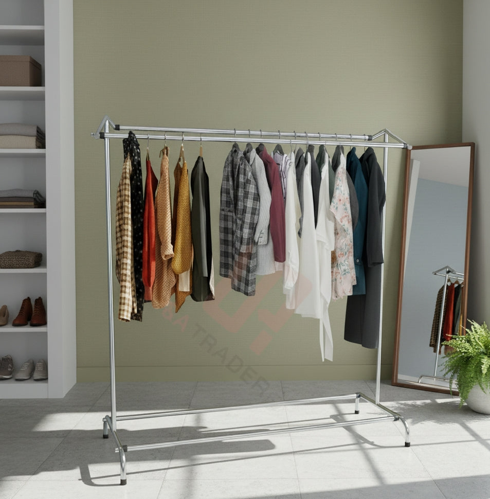 Double Sided Pole Clothes hanging stand