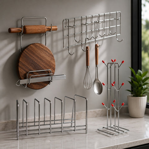 4 Pcs Kitchen Organizer Set – Space Saving Solution