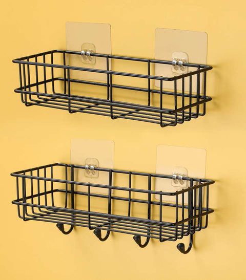 2 pc Basket With Self Adhesive Stickers