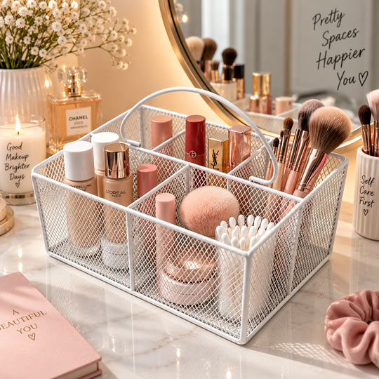 Multipurpose -Compartment Bathroom & Vanity Organizer