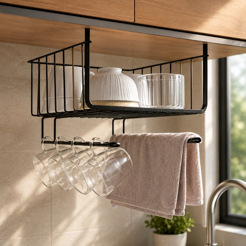 1 pc Under Shelf Basket