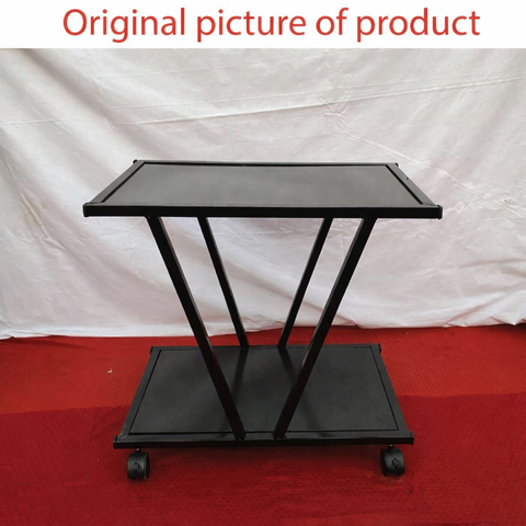 Black Table Trolly (wood & Iron)