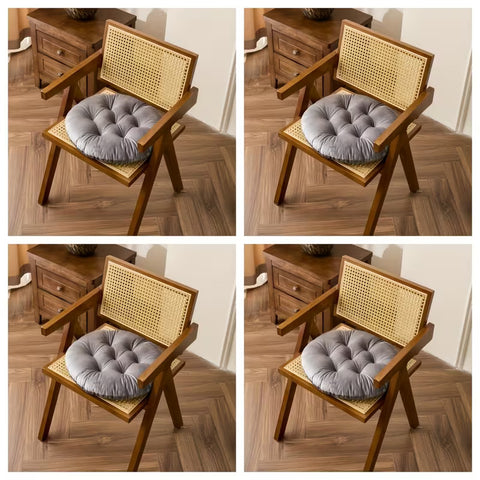2 Pc Velvet Floor Cushions