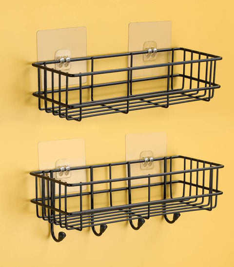 2 pc Basket With Self Adhesive Stickers