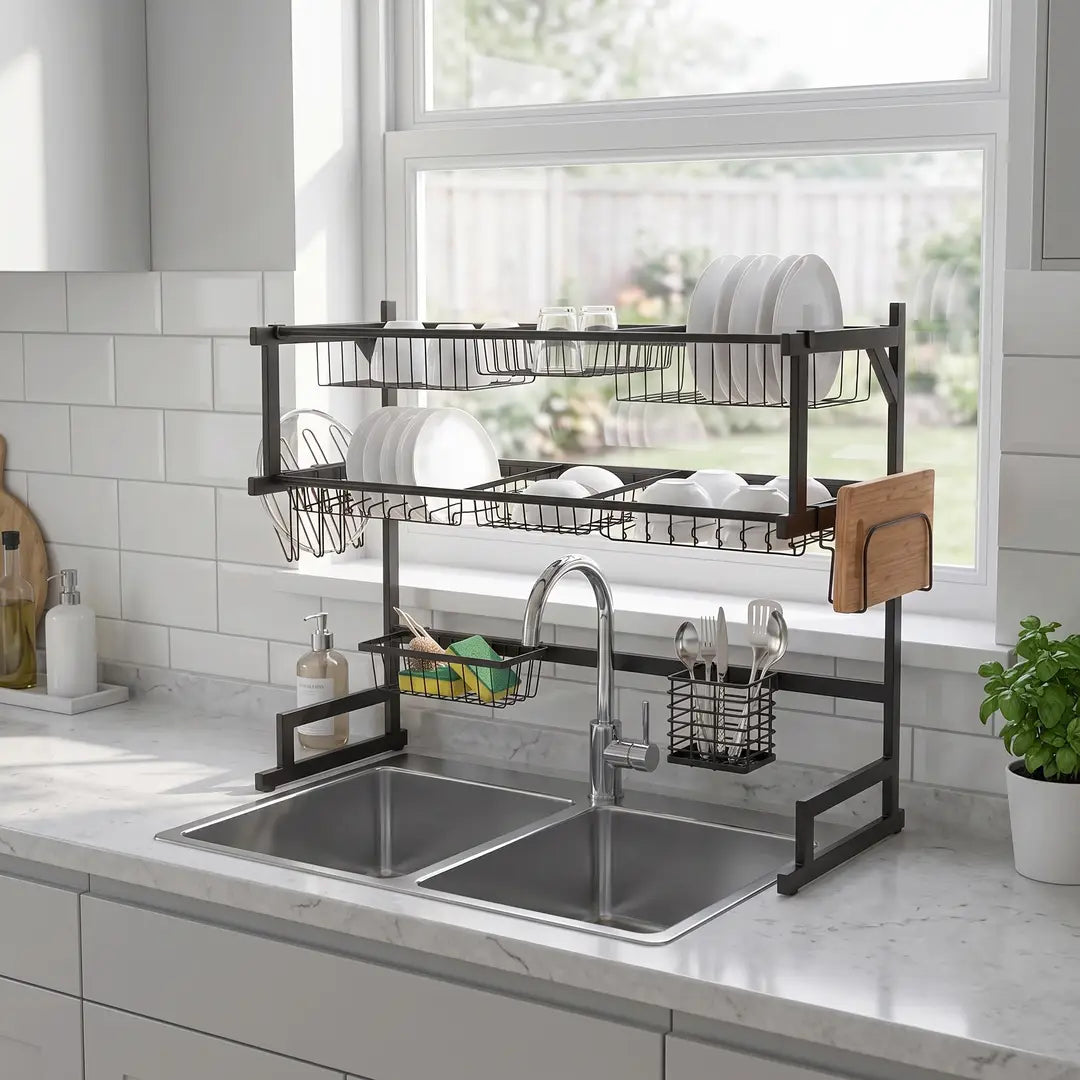 Double Tier Over Sink Rack