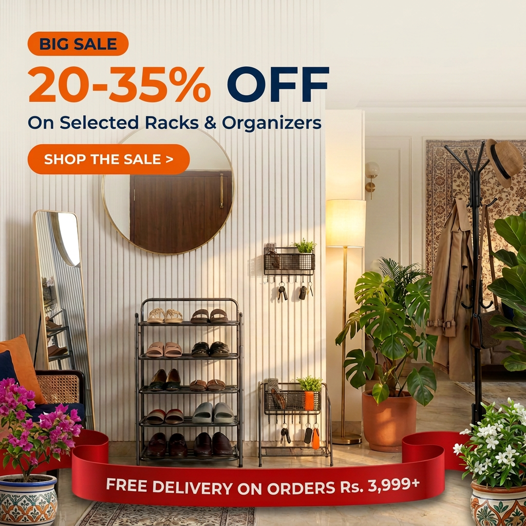 Big Sale 20–35% Off On selected racks and organizers